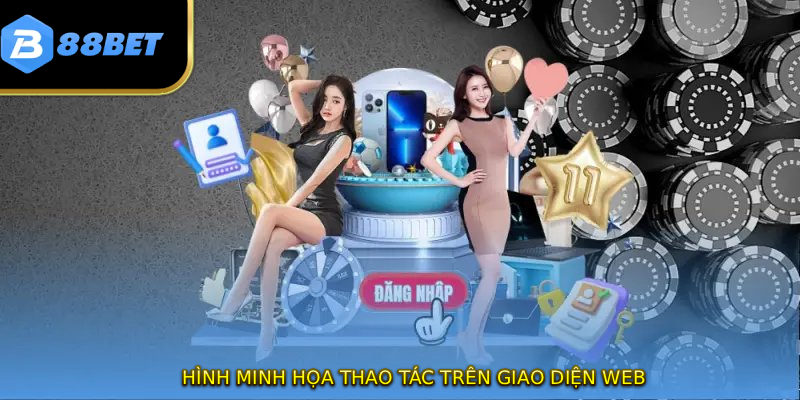 Hình minh họa thao tác trên giao diện web